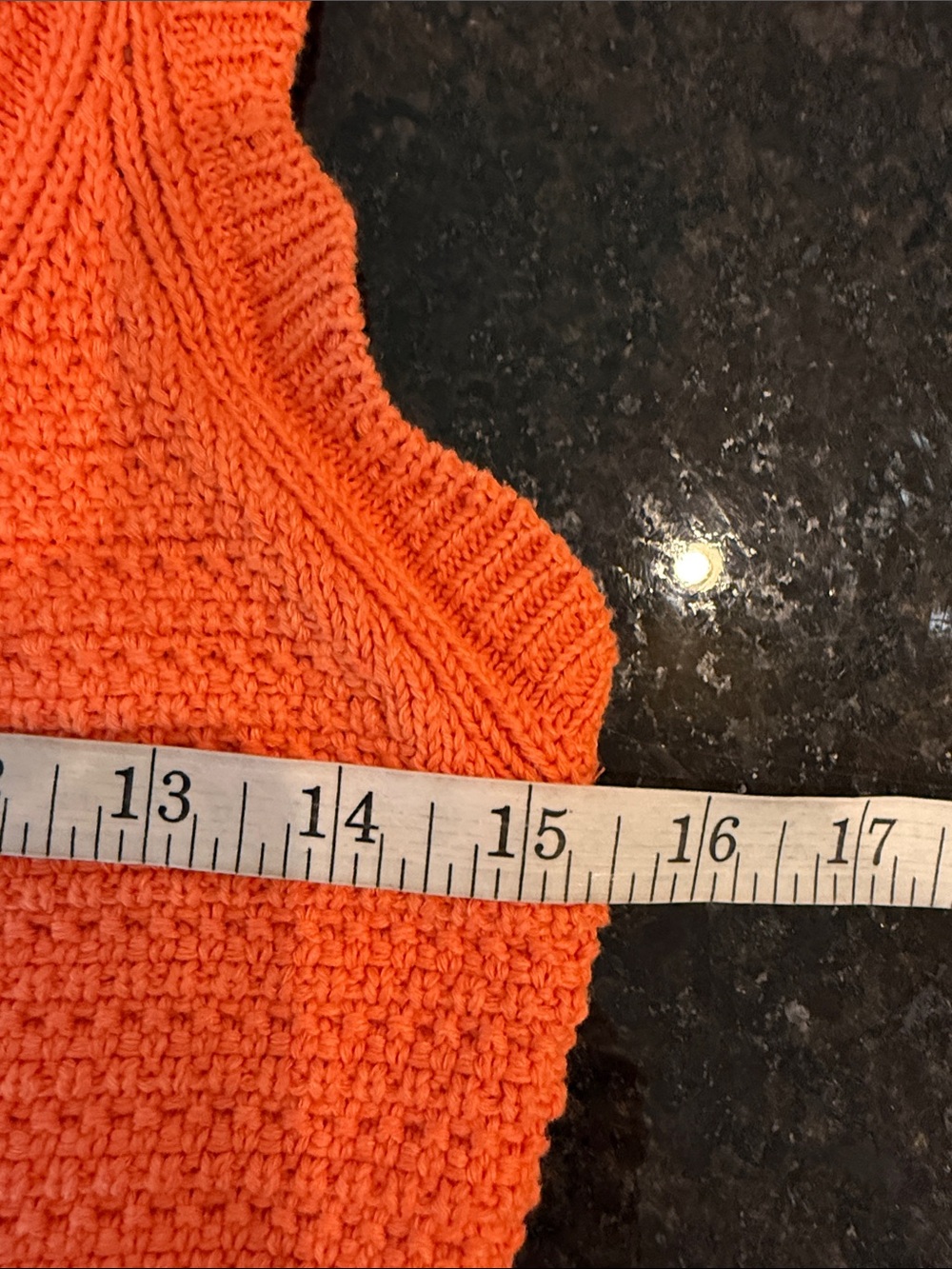 ZARA Blue/Orange Wavy Striped Crochet Knit Mini Dress Size Medium - Picture 8 of 11